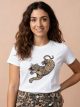 Camiseta estampada leopardo