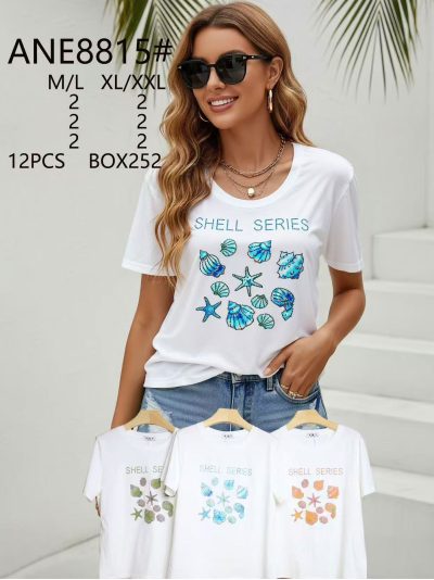 Camiseta shell estampado marino 2