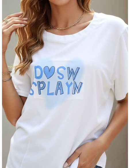 Camiseta texto corazón