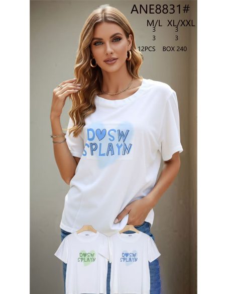 Camiseta texto corazón