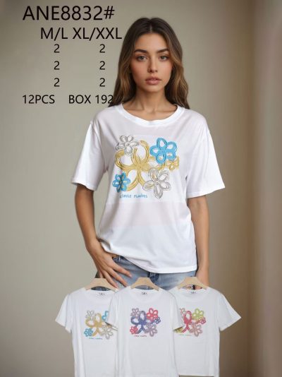 Camiseta estampada flores 2