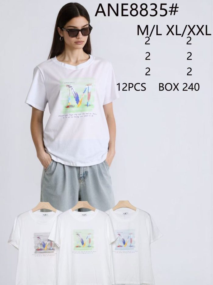 Maglietta con piuma "M"