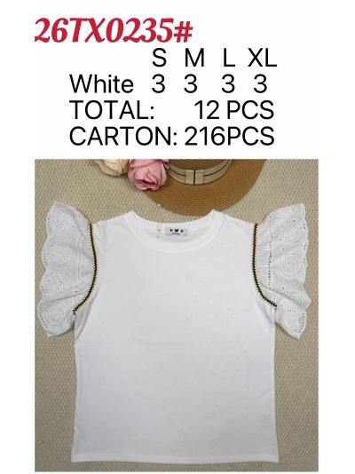 Camiseta manga volante de bordado 2