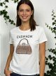 camiseta bolsa brilhante