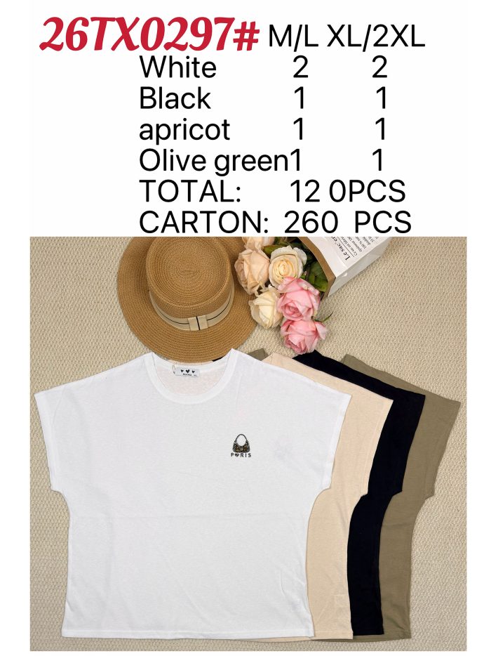 camiseta com bolsa de strass de Paris