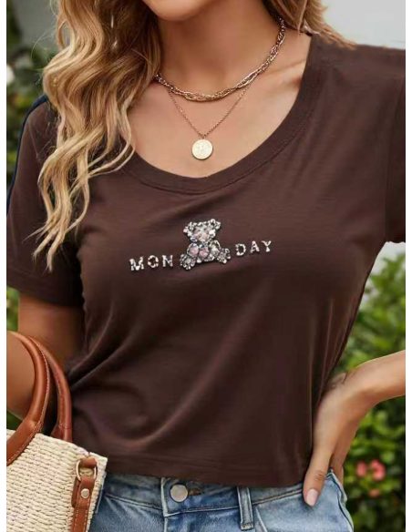 Maglietta con orsetto del lunedì