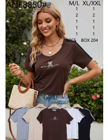 Maglietta con orsetto del lunedì