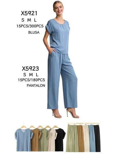 Pantalón efecto seda 2