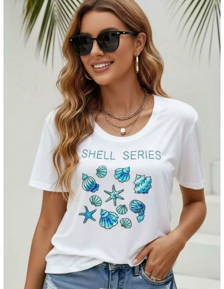 Muschel-T-Shirt | JS-ANE8815 | Großhandel