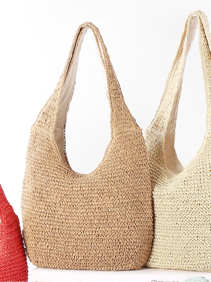 Bolso hobo de rafia