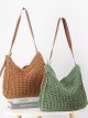 Bolso hobo crochet con asa larga