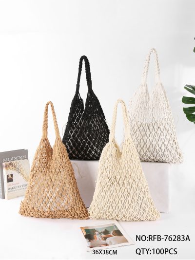 Bolso tote de red macramé 2