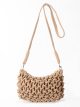 Bolso bandolera de de macramé trenzado