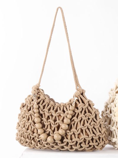 sac hobo en macramé perlé