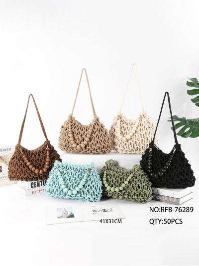 sac hobo en macramé perlé 2