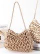 Bolso hobo de macramé metalizada estilo boho