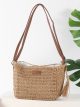 Bolso bandolera de rafia con borla