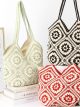 Bolso tote de crochet patchwork