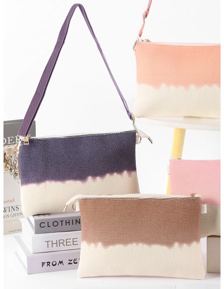 Borsa a tracolla a busta con effetto sfumato