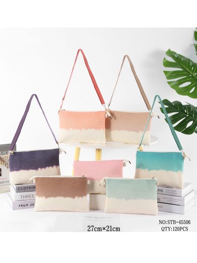 Bolso bandolera tipo sobre efecto degradado 2