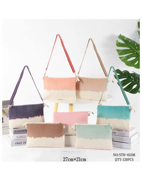 Borsa a tracolla a busta con effetto sfumato