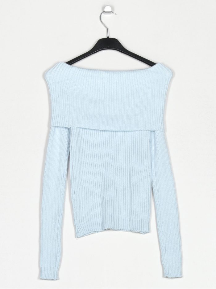 Malha canelada sem alças