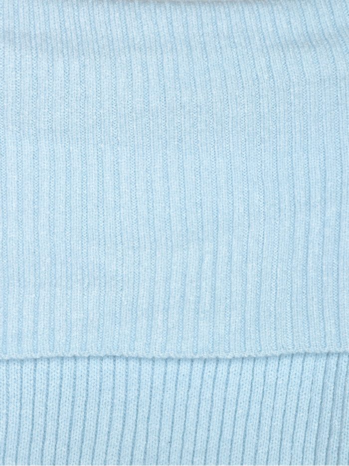 Malha canelada sem alças