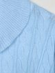 Jersey estructura trenzas cuello vuelto