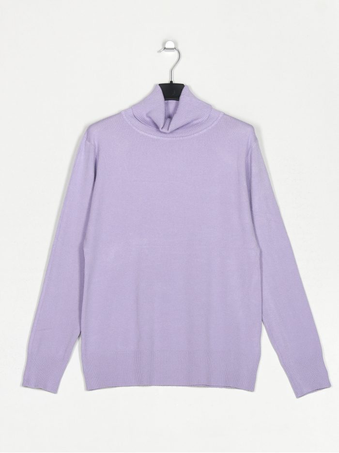 Jersey básico cuello vuelto