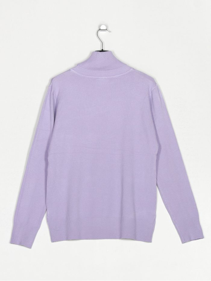 Jersey básico cuello vuelto