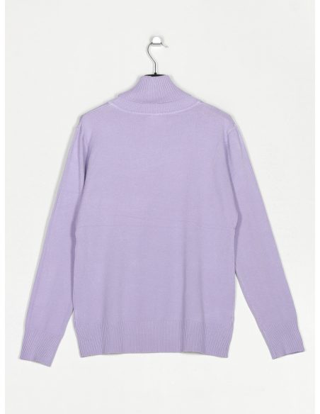 Jersey básico cuello vuelto