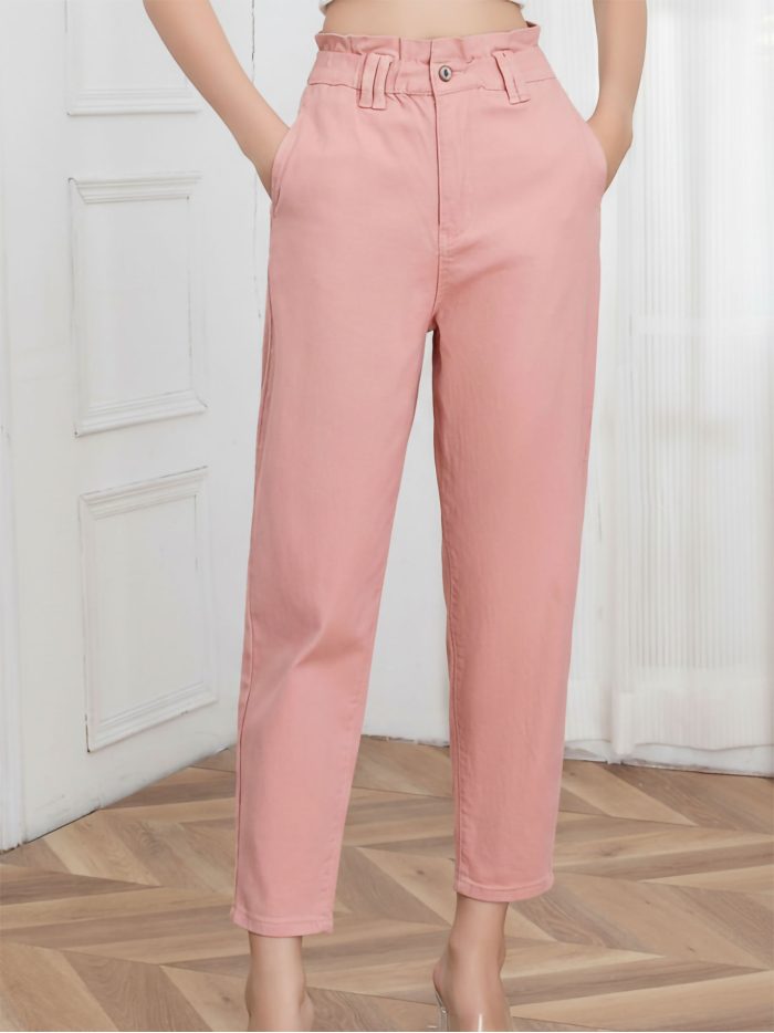 Paperbag waist trousers