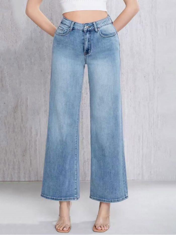jeans à jambes larges