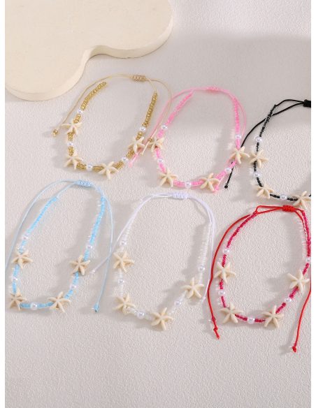 Pack 12 tornozeleiras ajustáveis estrela-do-mar