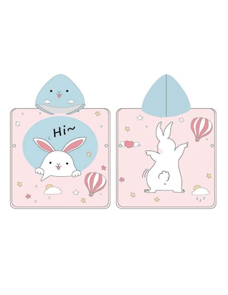 Kinderponcho-Handtuch mit Kapuze und Fantasiemuster