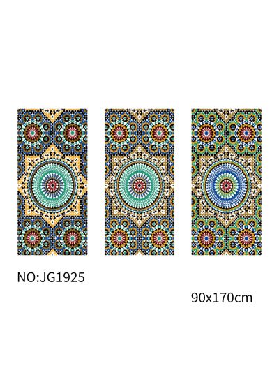 Toalla de playa estampado mosaico mediterráneo 2