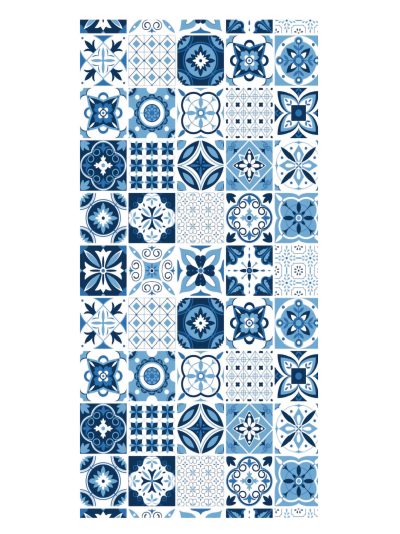 Toalla de playa estampado azulejos