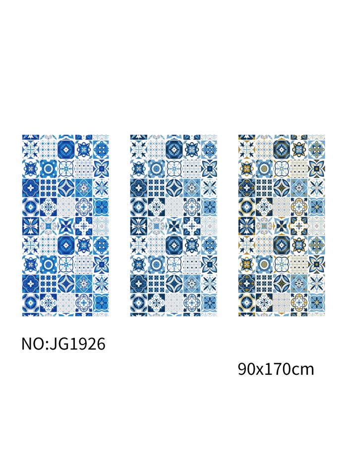 Strandtuch mit Fliesenmuster