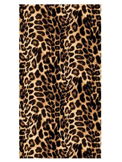 Toalla de playa estampado leopardo