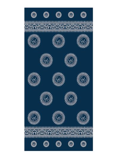 Toalla de playa estilo bandana con sol