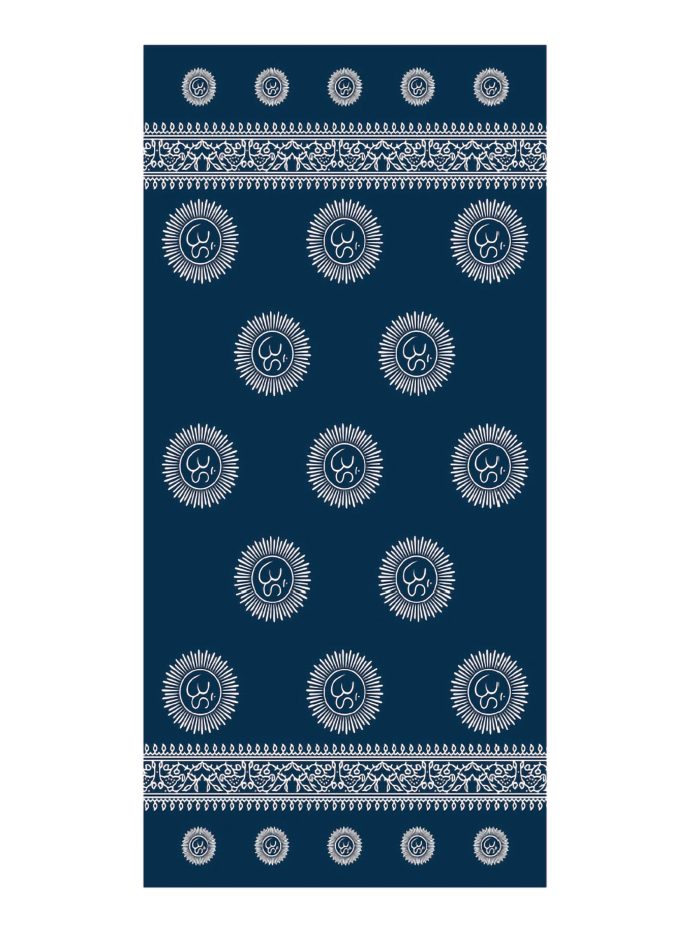 Toalla de playa estilo bandana con sol