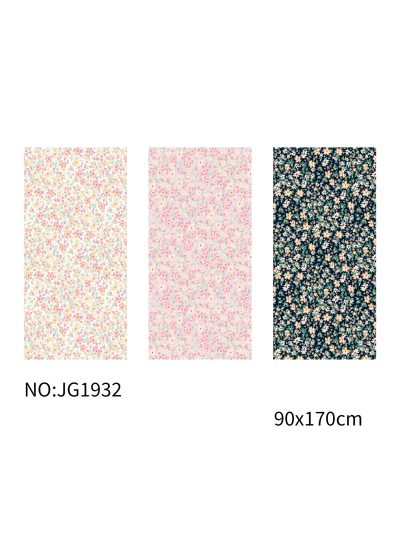 Toalla de playa estampado flores vintage 2