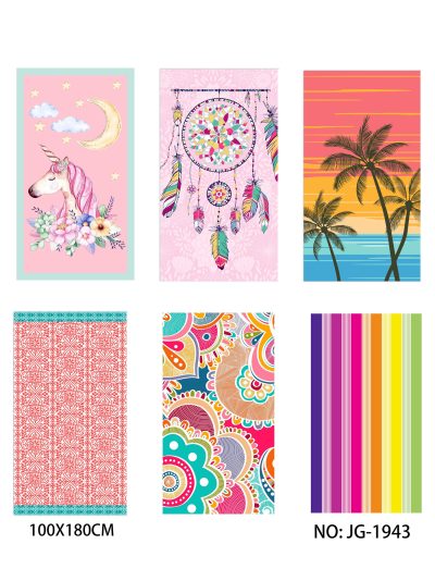 Toalla de playa extra grande con estampados 2