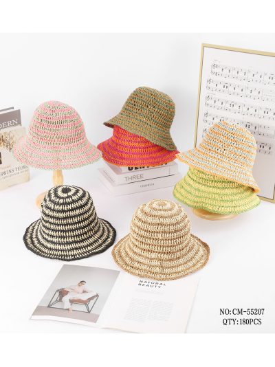 Sombrero bucket de crochet multicolor 2