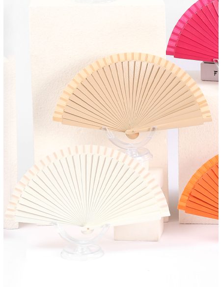 Abanico de madera liso