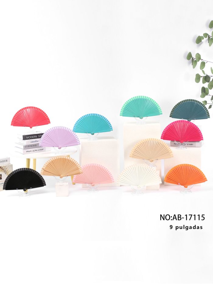 Abanico de madera liso