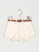 Short denim cinturón tiro alto