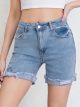 Short denim rotos