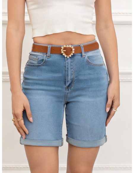 Ceinture courte en jean