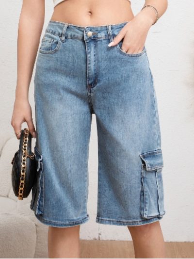 Bermuda denim bolsillos
